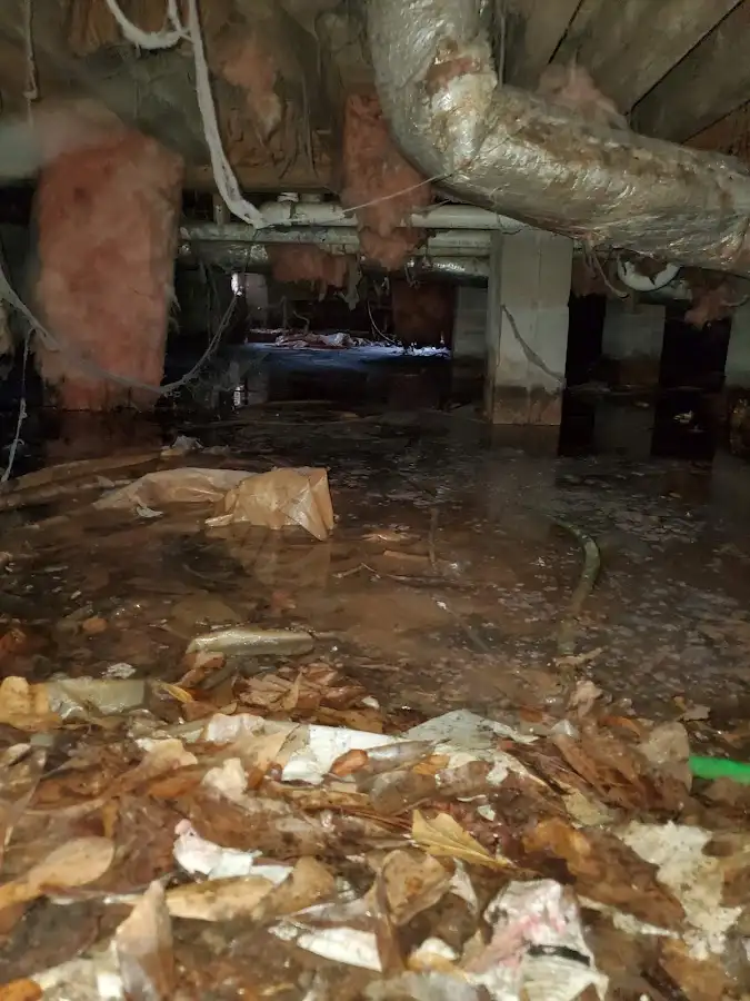 Crawl space flood assessment for Commercial Water Damage Restoration in Childress