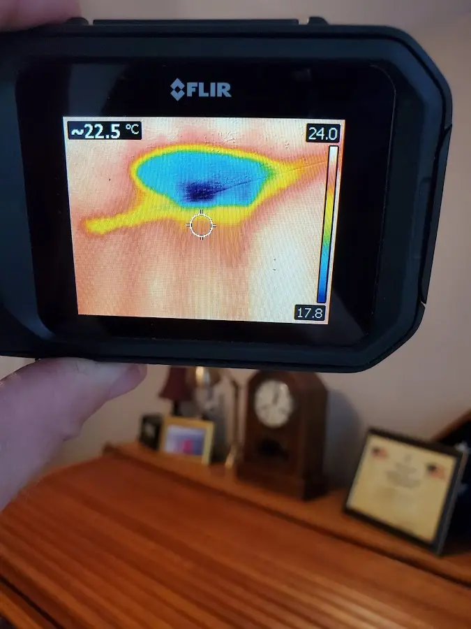 Thermal imaging inspection for water damage in Childress